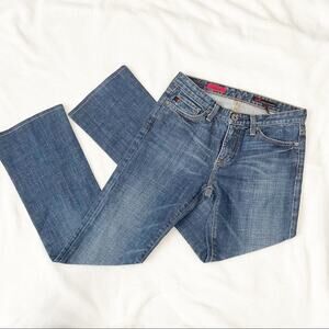 AG Adriano Goldschmied the elite jeans high rise straight leg dark wash 25